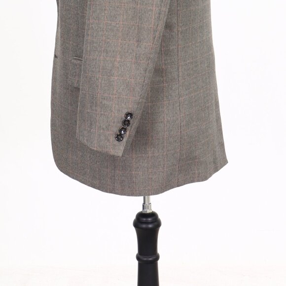 Club Room 44L Brown Check 2-Button Sport Coat Blazer Jacket P536 - Picture 8 of 10